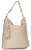 Bőr táska shopper bag Genuine Leather sötét bézs 1326